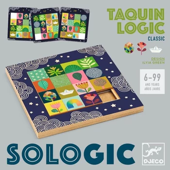 Djeco tili-toli puzzle képkirakó fából - Taquin Logic