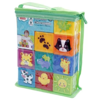 Puha játékkockák babáknak - 9db