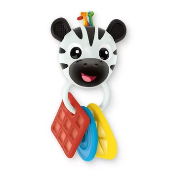 Zebrás rágóka csörgővel