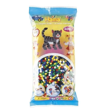 Vasalható gyöngy csomag vegyes színekben Midi 6000 db-os