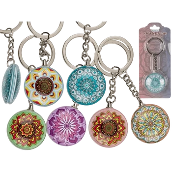 Mandala kulcstartó