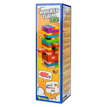 Philos 3 játék egyben: Jenga, dominó és memória