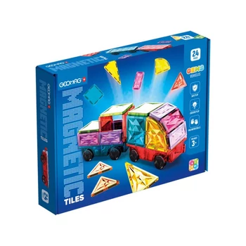 Geomag Magnetic Tiles Gems járművek