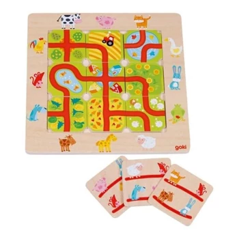 Útkereső labirintus logikai fajáték - A farmon