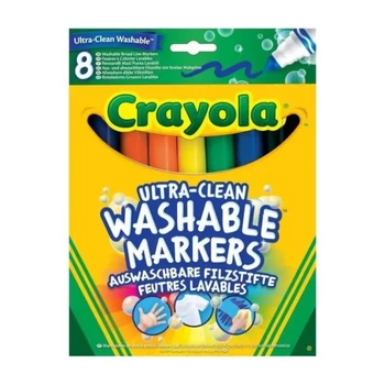 Crayola lemosható vastag filctoll 8 db-os készlet