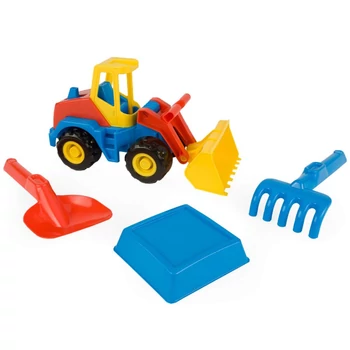 Wader: Tech Truck homlokrakodó homokozószettel