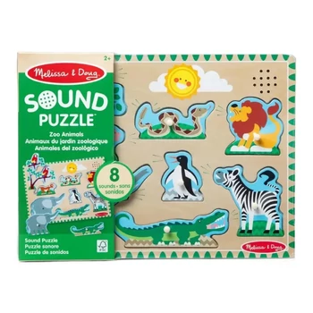 Melissa &amp; Doug hangot adó puzzle - Állatkert