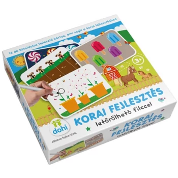 Korai fejlesztés szett letörölhető filccel, dobozban