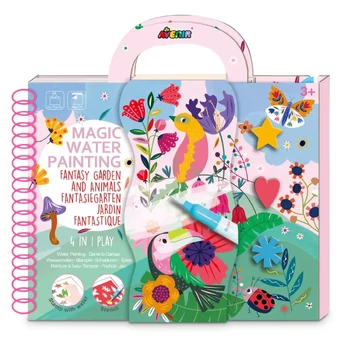 Mágikus vízzel festő könyv lányoknak