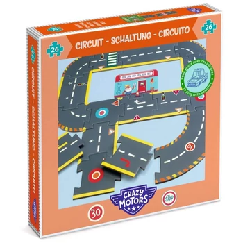 Djeco Crazy Motors autópálya puzzle - Város körút