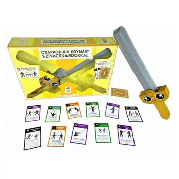 Csapkodjuk egymást szivacskardokkal társasjáték