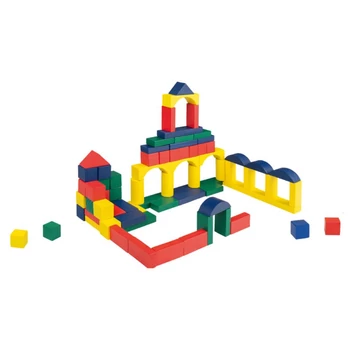 Fa építőkocka 100 db-os készlet