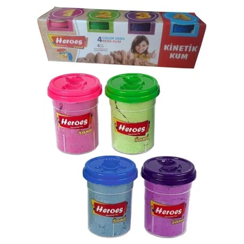 Tégelyes homokgyurma 4 db-os készlet