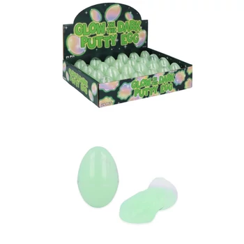 Sötétben világító tojás slime
