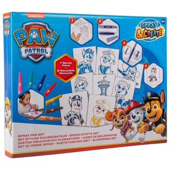 Mancs Őrjárat színező készlet fújós filccel