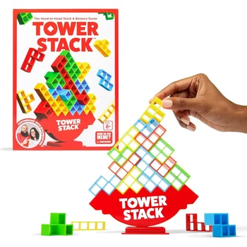 Tower stack, tetra tower - 3d tetrisz egyensúlyozó ügyességi társasjáték