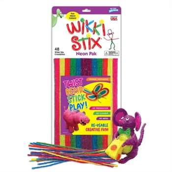 Wikki stix Neon 48 darabos ragacsos rúd építő készlet