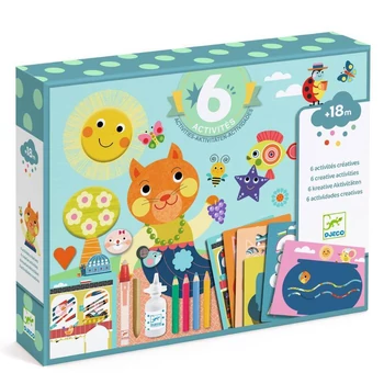 Kreatív Műhely kicsiknek 6 technika 1 dobozban - Djeco