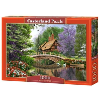1000 darabos Castorland puzzle - Folyóparti ház