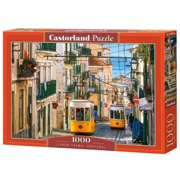 1000 darabos Castorland puzzle - Lisszaboni villamosok