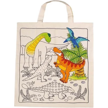 Goki dinoszauruszos kiszínezhető pamut szatyor