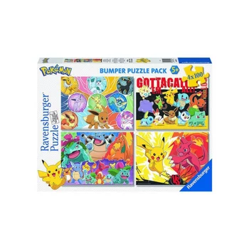 Pokémon puzzle Ravensburger 4 kirakó egy dobozban