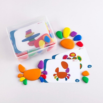 szivárvány kavicsok rainbow pebbles készségfejlesztő játék óvodásoknak