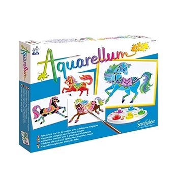 Aquarellum festőkészlet lovas kifestő