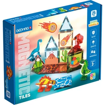 Geomag Magnetic Tiles Dino - mágneses építőjáték