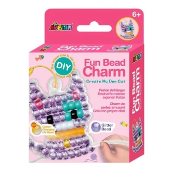 Gyöngyfűző szett glitteres és világítós gyöngyökkel