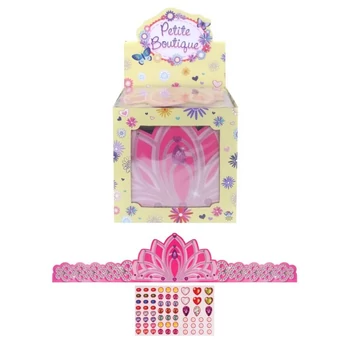 Papír korona díszítő - hercegnő korona matricákkal