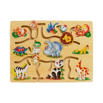 Nagy állatfejes útvesztő labirintus játék