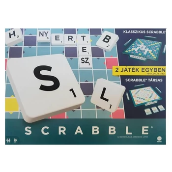 Klasszikus Scrabble és társas 2 játék az 1-ben 