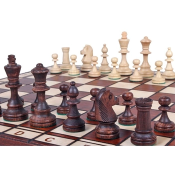 Nagyméretű sakk készlet fából