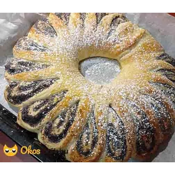 Húsvéti kalács recept - Mákvirág kalács