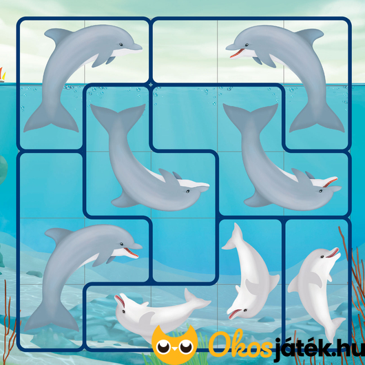 delfines tetris tetrisz játék gyerekeknek
