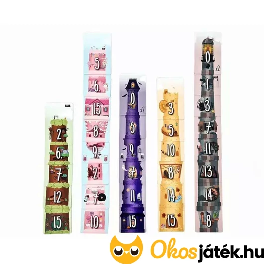 5 Torony játék torony kártyák