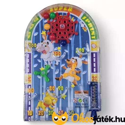 Színes mini pinball játék