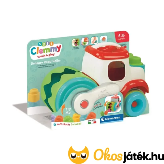 Clementoni Clemmy Soft készségfejlesztő úthenger