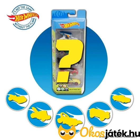 Hot Wheels autók - 5 darabos véletlen csomagolás