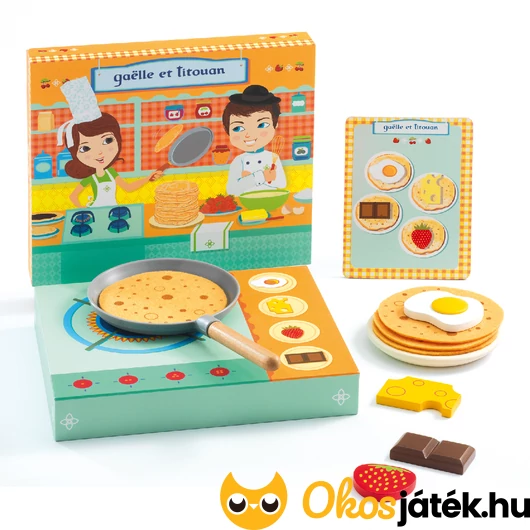 DJ6530 Szerepjáték - djeco játék palacsintasütő szett