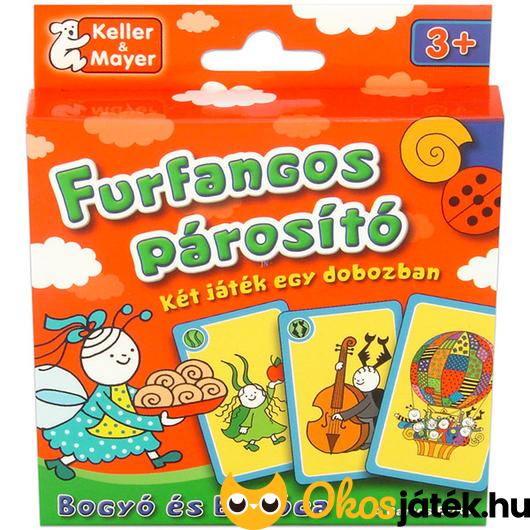 Furfangos párosító Bogyó és Babóca kártyajáték