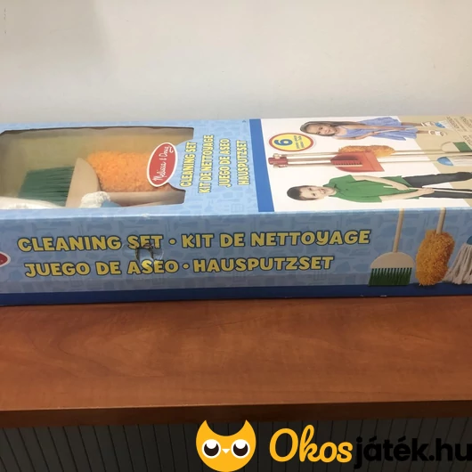 takarítószett sérült doboza