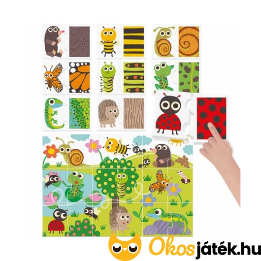 Érintsd meg és fedezd fel! szenzoros kirakó kártyák