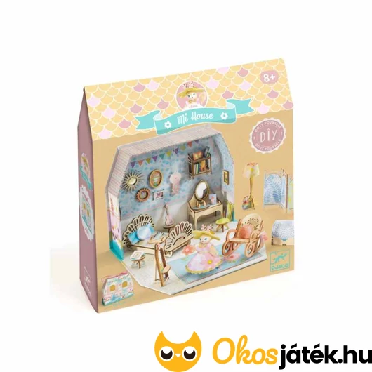 Alba házikója mini babaház makett