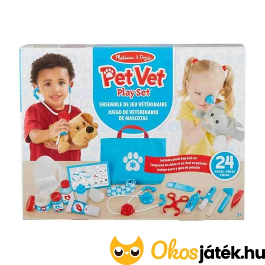 Melissa Doug állatorvos játék szett gyerekeknek