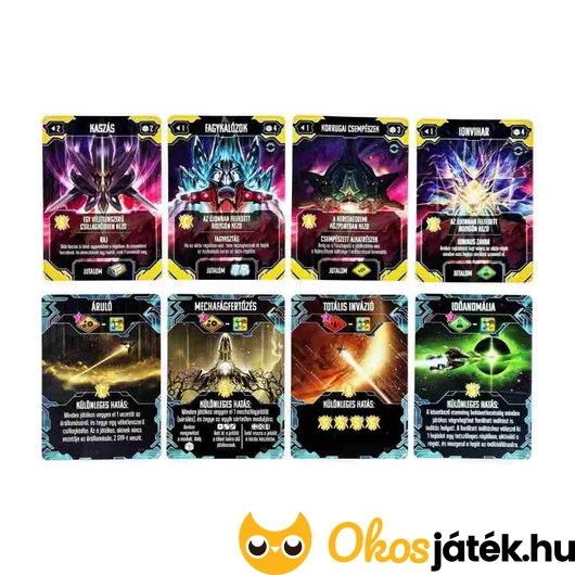 Androméda társasjáték kártyák