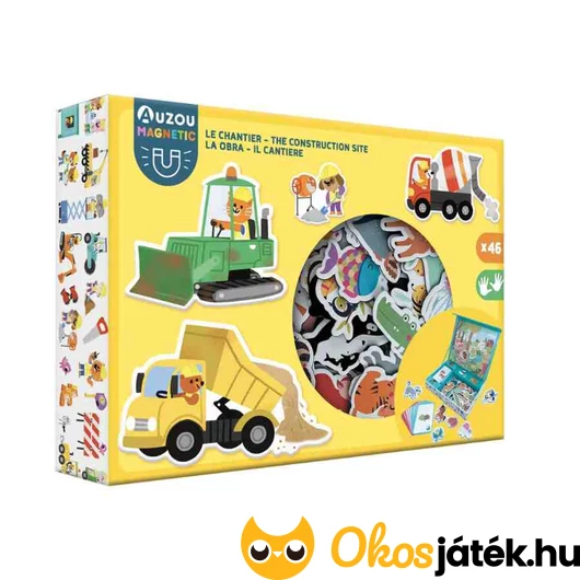 Auzou Mágneses készségfejlesztő játék - Munkagépek