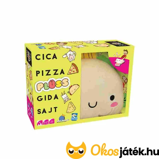 Cica, pizza, plüss, gida, sajt kártyajáték