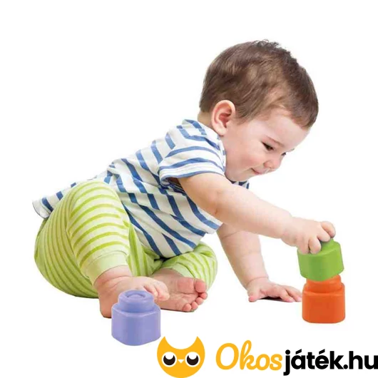 Clemmy 10 db-os puha építőkockák